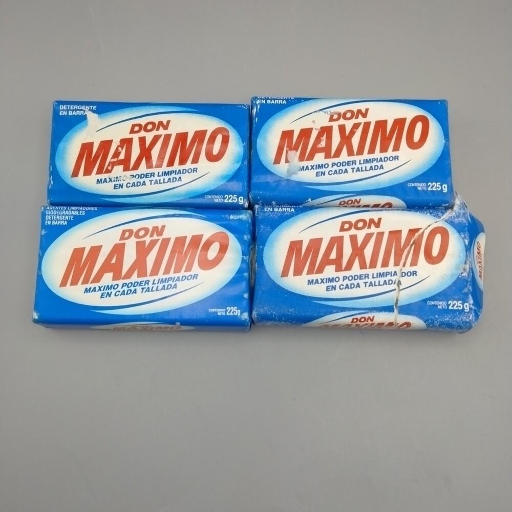 Don Maximo Laundry Soap Stain Remover Detergent 4 Bars Vintage